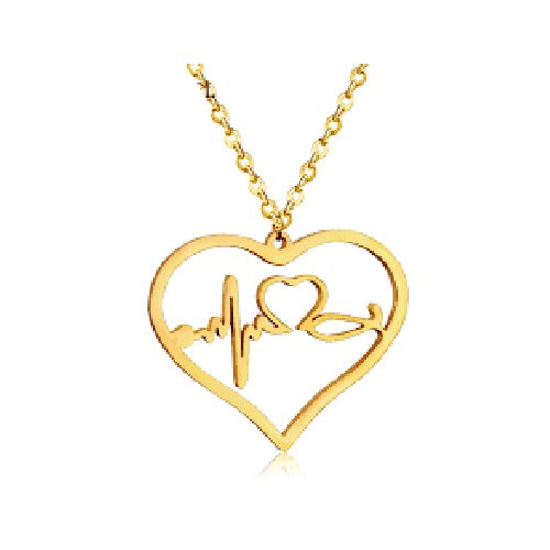 Collar en forma de corazón