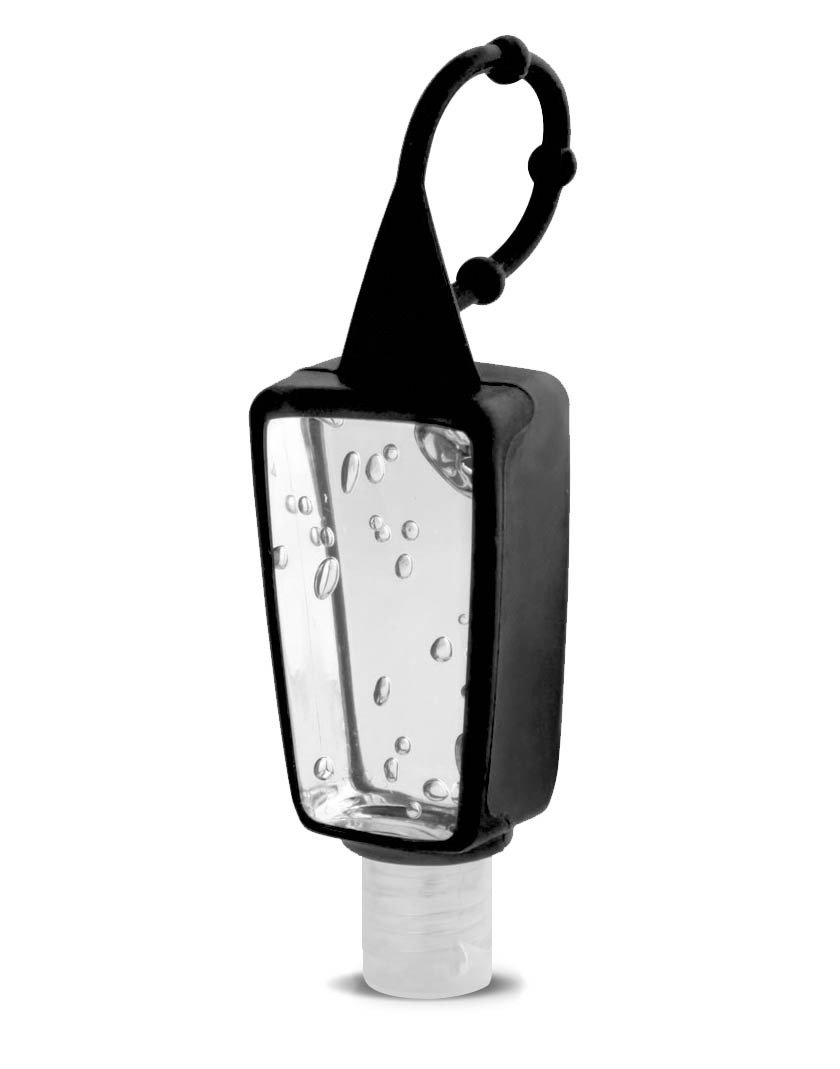 CP-14 PORTA GEL ANTIBACTERIAL NEGRO